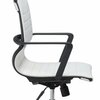 Homeroots 40.2 x 25.6 x 25.6 in. Modern Black & White Faux Leather Office Chair 394906
